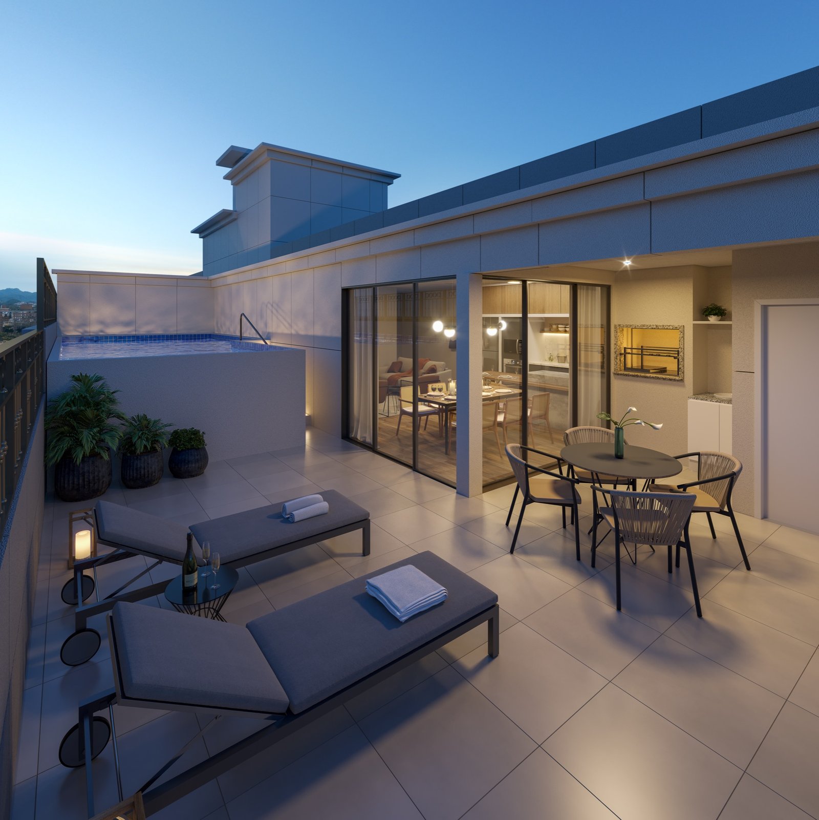 Carmel Residence - Cobertura 1401 - Piscina privativa