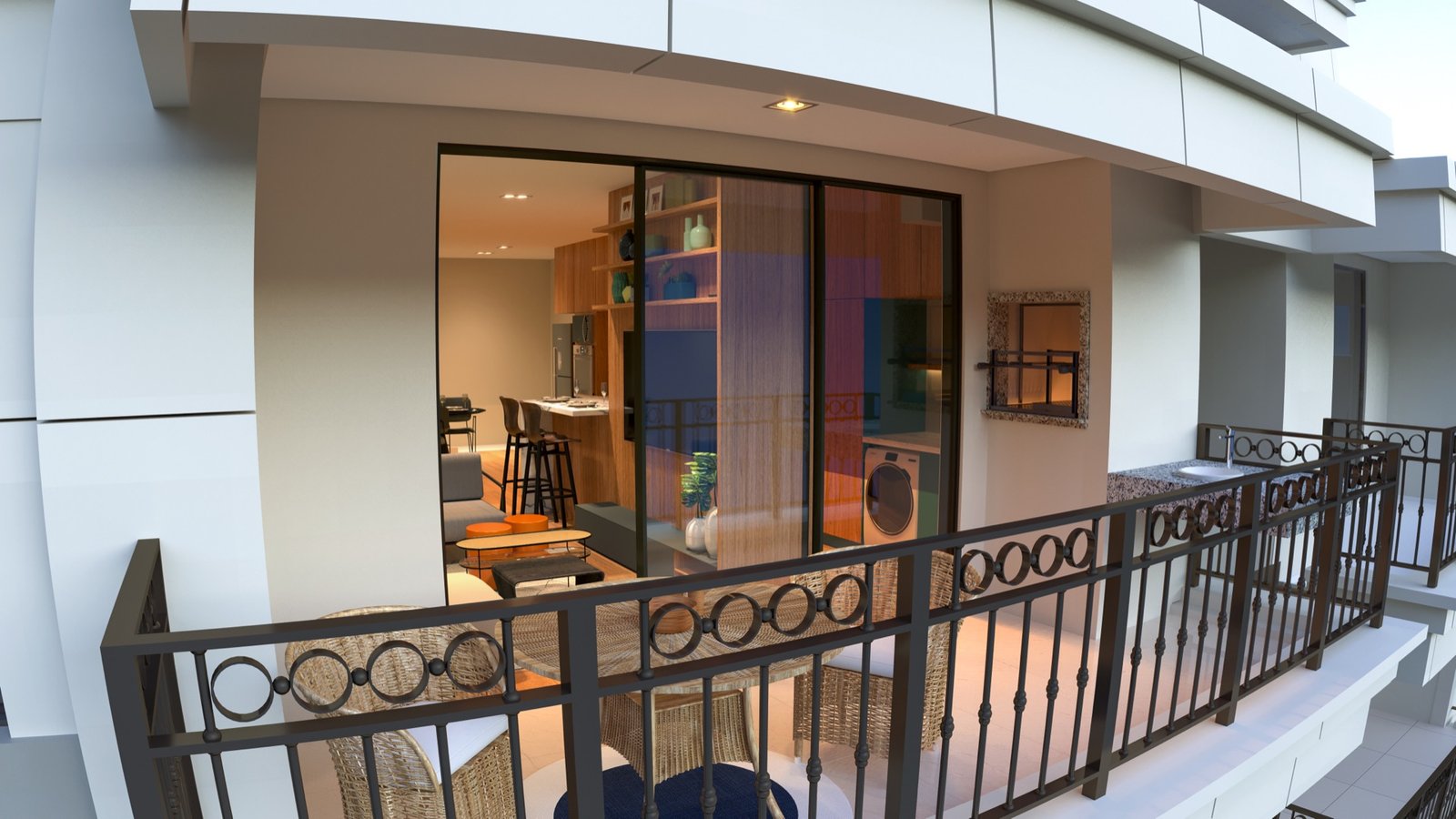 Carmel Residence - Sacada com churrasqueira