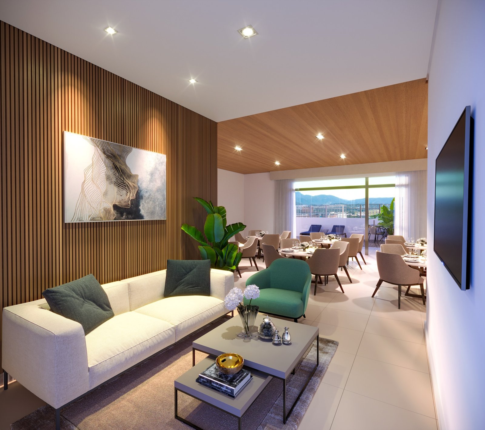 Carmel Residence - Salão de festas - Living