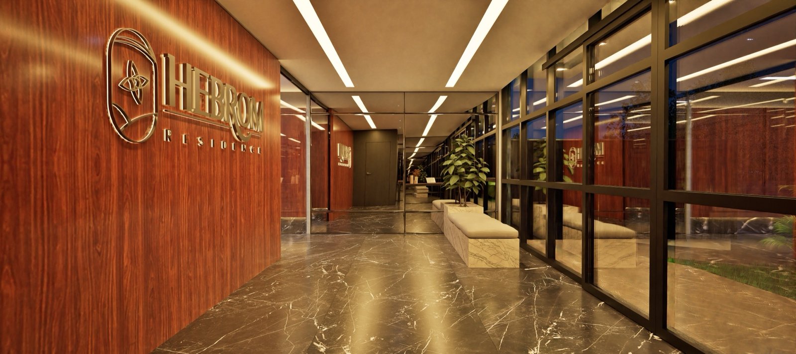 Hebrom Residence - Hall de entrada e recepção 12