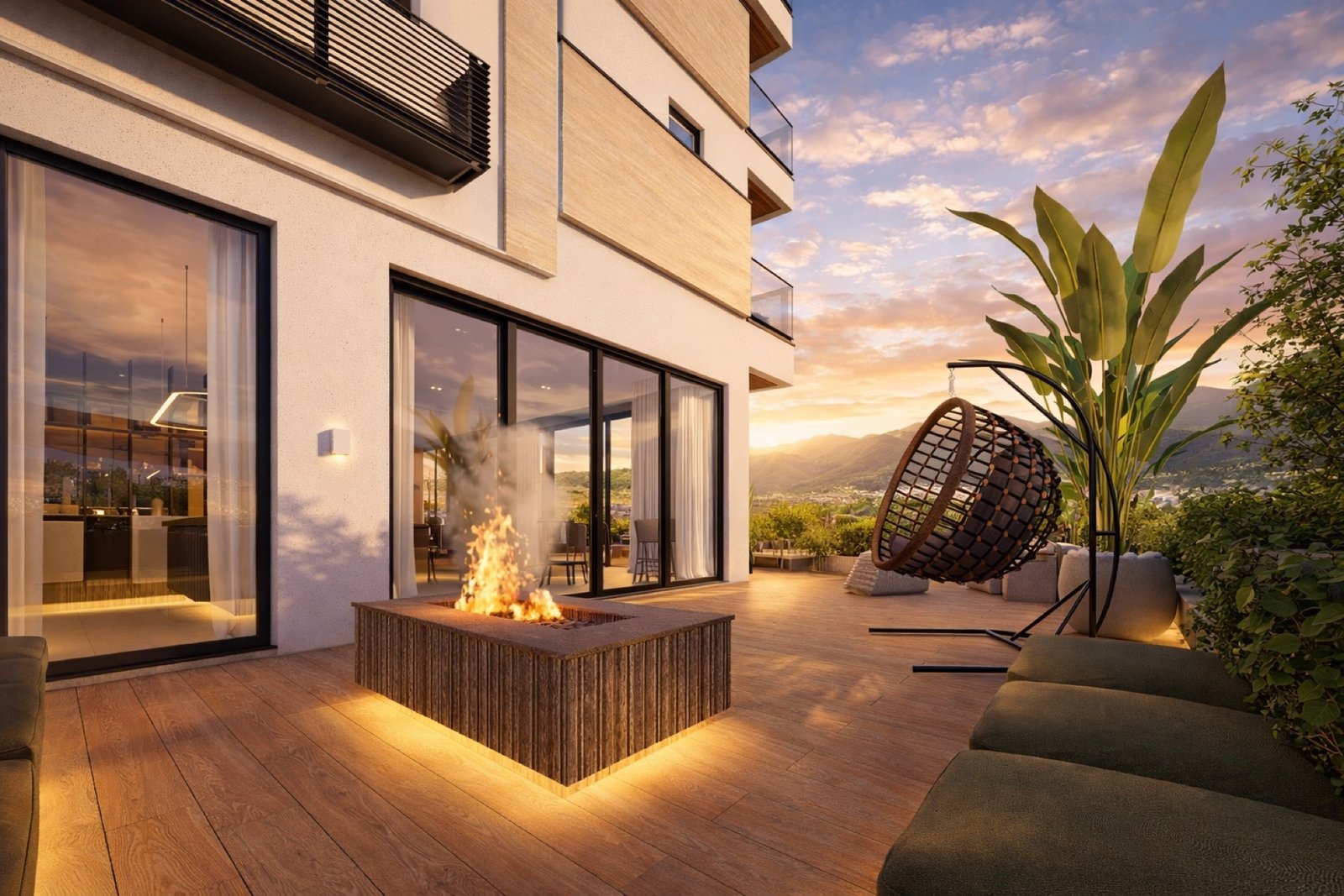 Kairós Residence - Praça de fogo e área gourmet externa 06