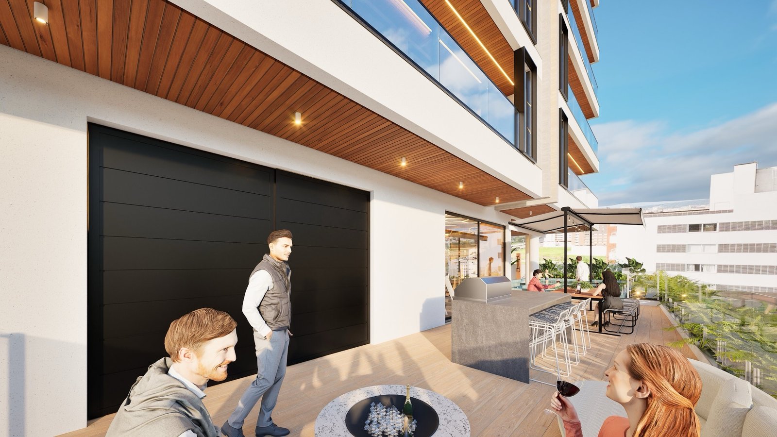 Kairós Residence - Praça de fogo e área gourmet externa 14