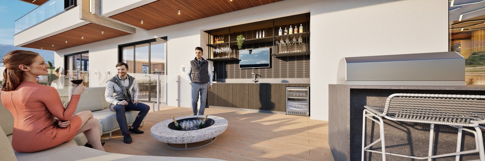 Kairós Residence - Praça de fogo e área gourmet externa 20