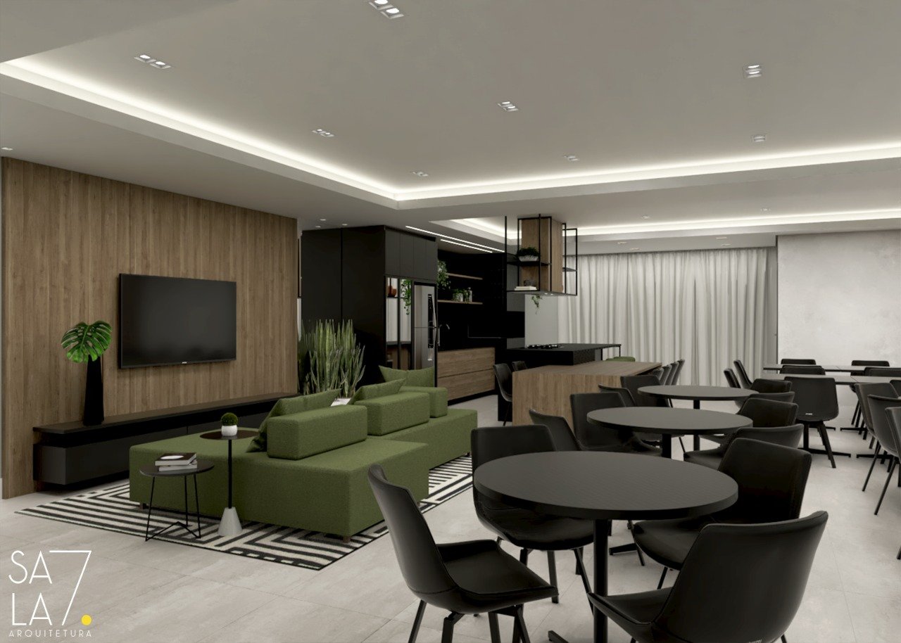 Residencial Cecília - Salão de festas com churrasqueira