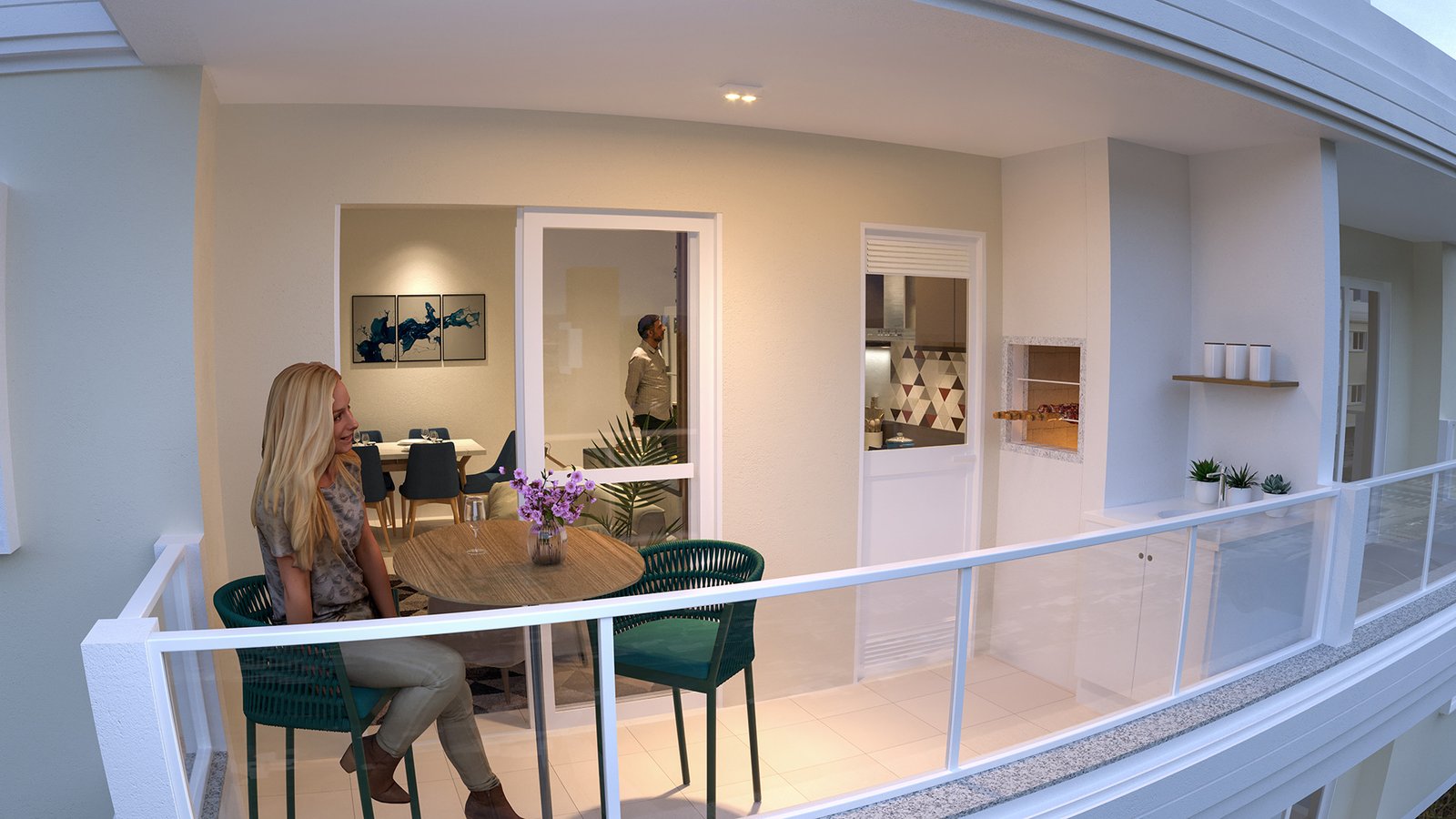 Summer Ville Residence - Sacada com churrasqueira