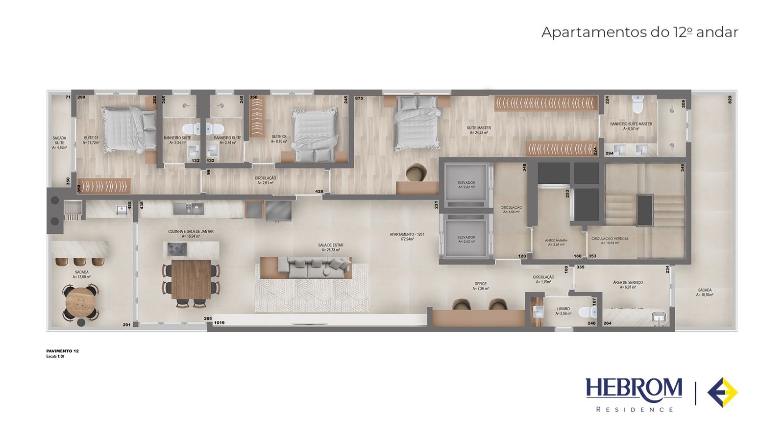 Apto 1201 (172,94 m²)