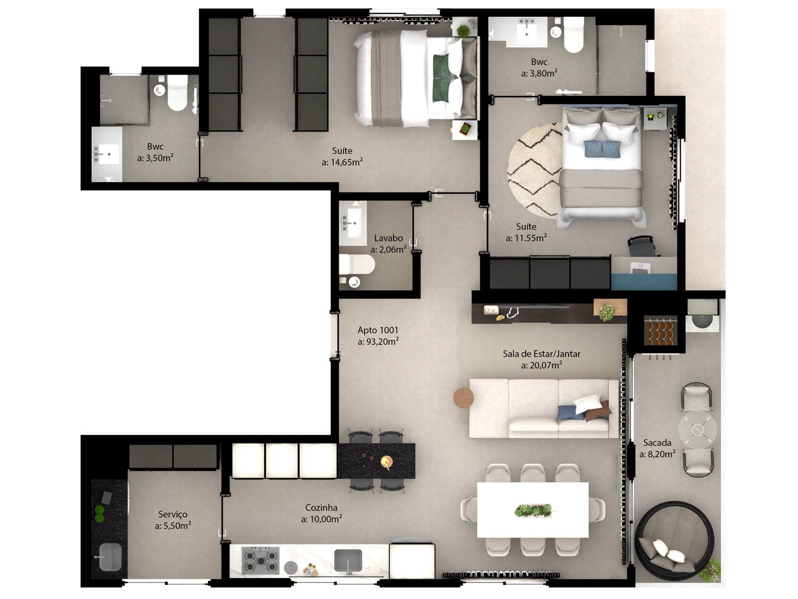 Apto 1002 (102,25 m²)