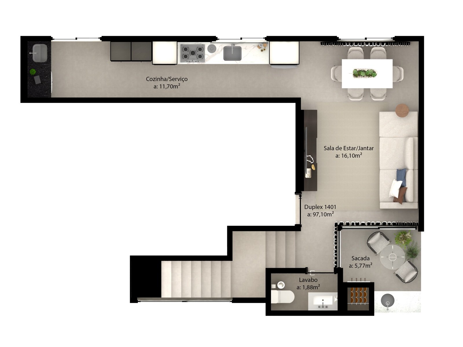 Duplex 1402 (110,80 m²)